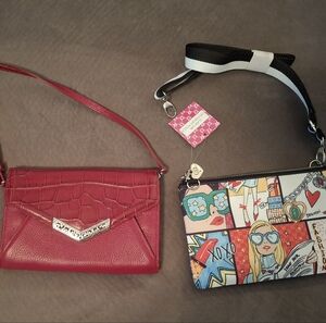TWO-Brighton Lipstick Red Crossbody & Glam Girl Pouch